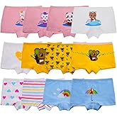 Anktry Kids 12 Pack Soft Comfort Cotton Knickers Underwear Little Girls Assorted Boyshort Panties 2-12 Yrs