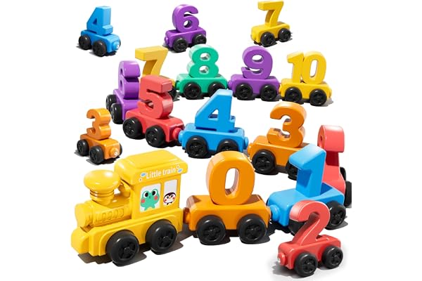 JUKUDAHU Magnet Number Train Set for Toddlers 3-4 Years Old | Counting Toy, Color Sorting Toy, Preschool Educational Activiti