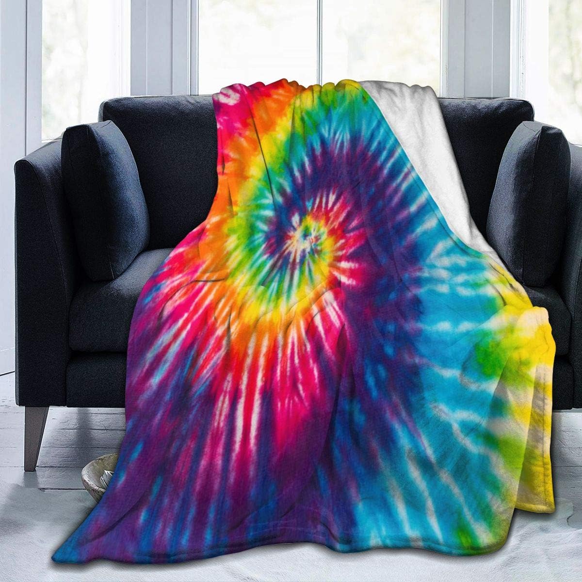 Delerain Tie Dye Soft Throw Blanket 40"x50" Lightweight