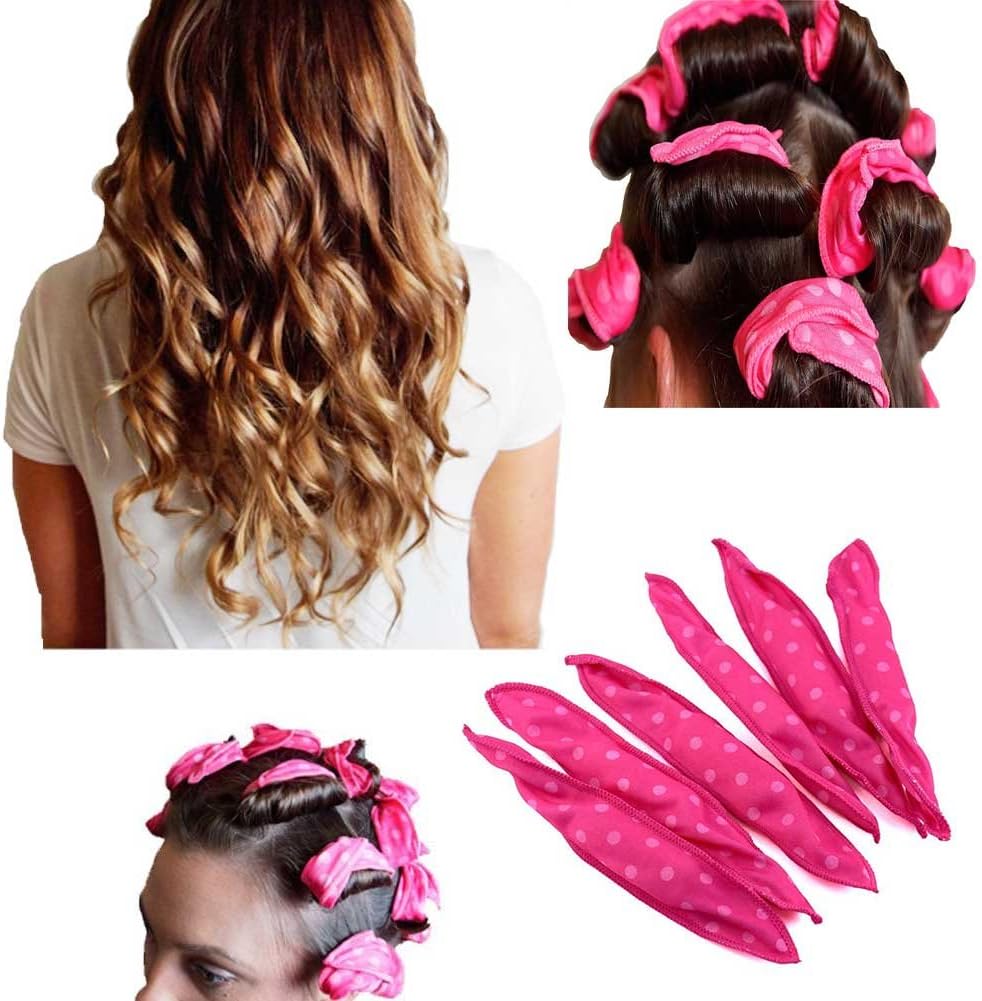 20pcs Flexible Foam Sponge Hair Curlers, Heat Free Magic Pillow Soft
