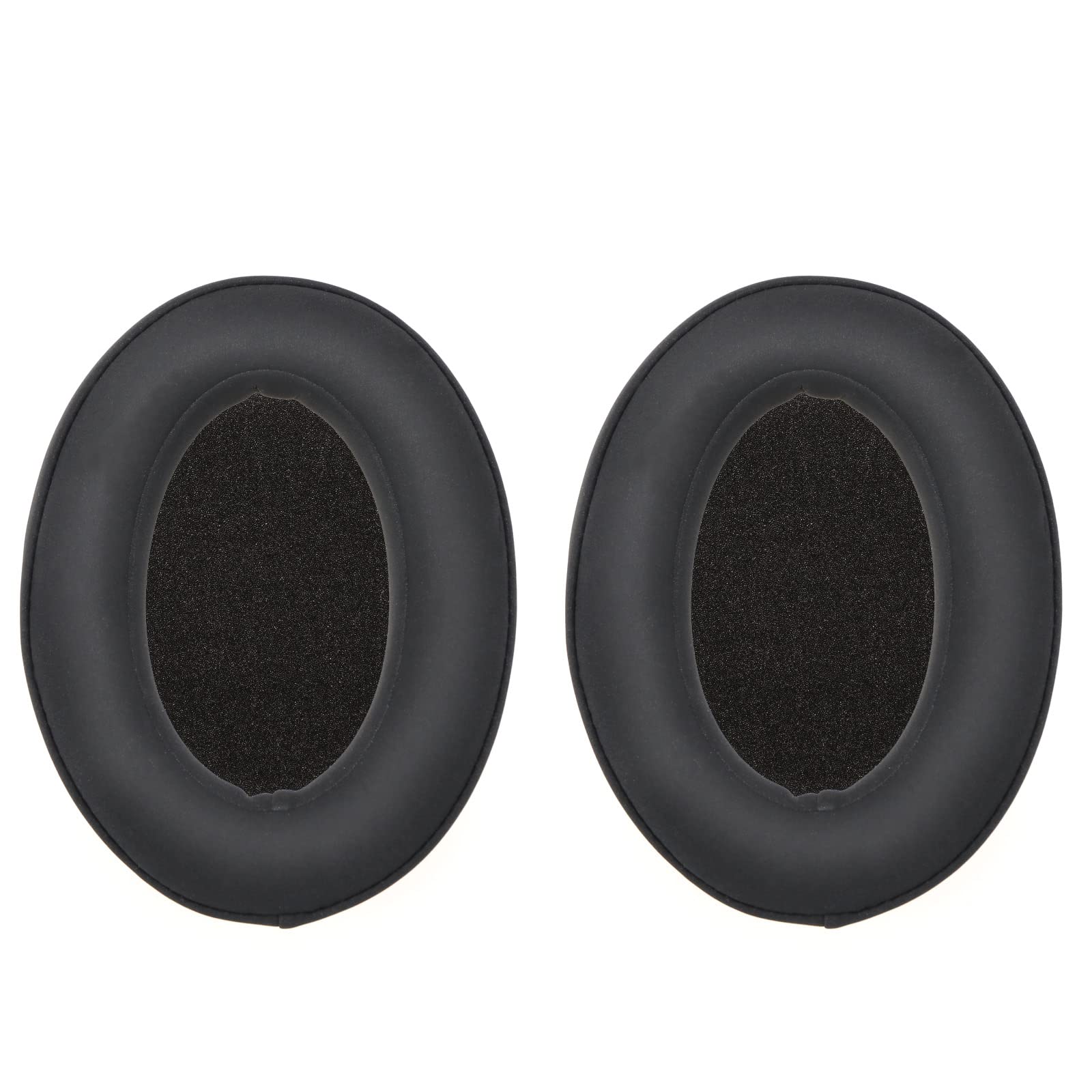 ECSiNG 1 Pair Ear Pads Compatible with Sennheiser PXC350 HD380pro HD380 PC350 PC350SE PXC450 Headphones Comfort Leather Ear Cushions Headset Repair Parts Black