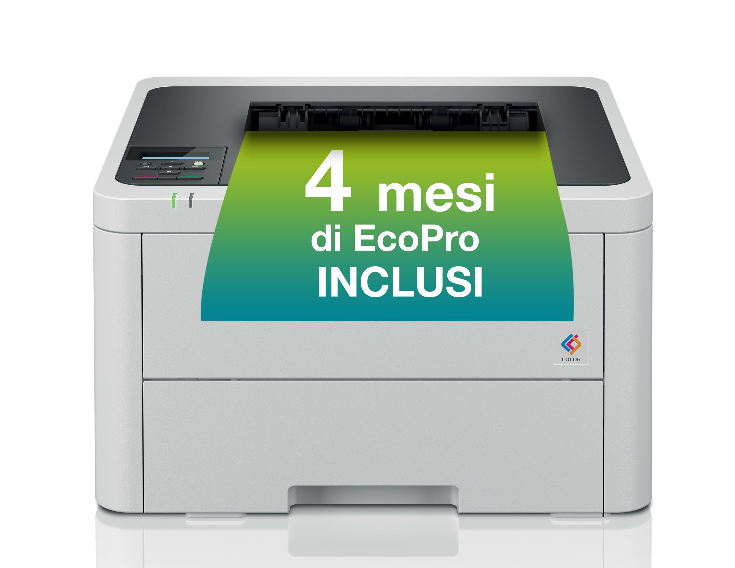 Brother HLL3220CWE | LED a Colori Ecopro ready |18 ppm | Display LCD| USB e Wi-Fi |Cassetto da 250 fogli| Toner inclusi da 500 pag
