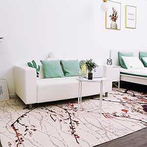 Be&xn Flor del Ciruelo Colección Alfombra de área, Espesar la Estera