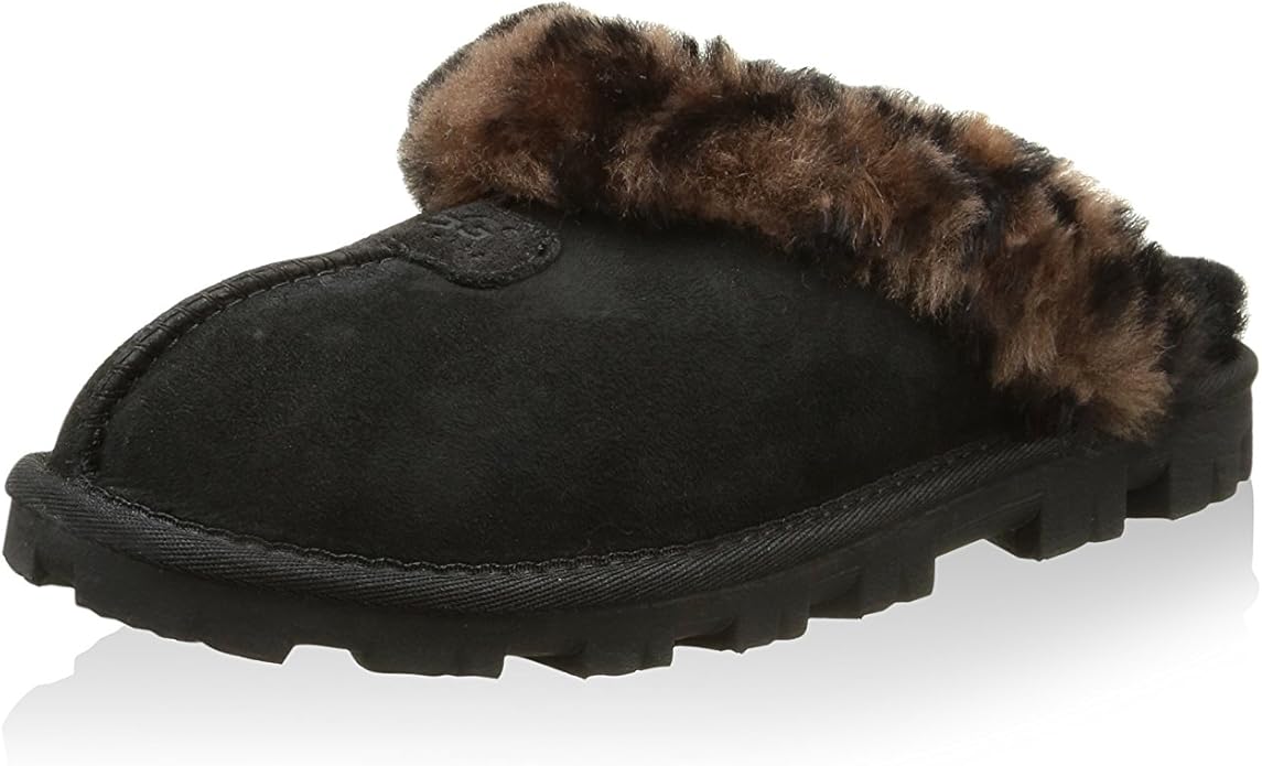 Amazon.com | UGG Women's Coquette Black Leopard Slipper - 10 B(M) US | Slippers