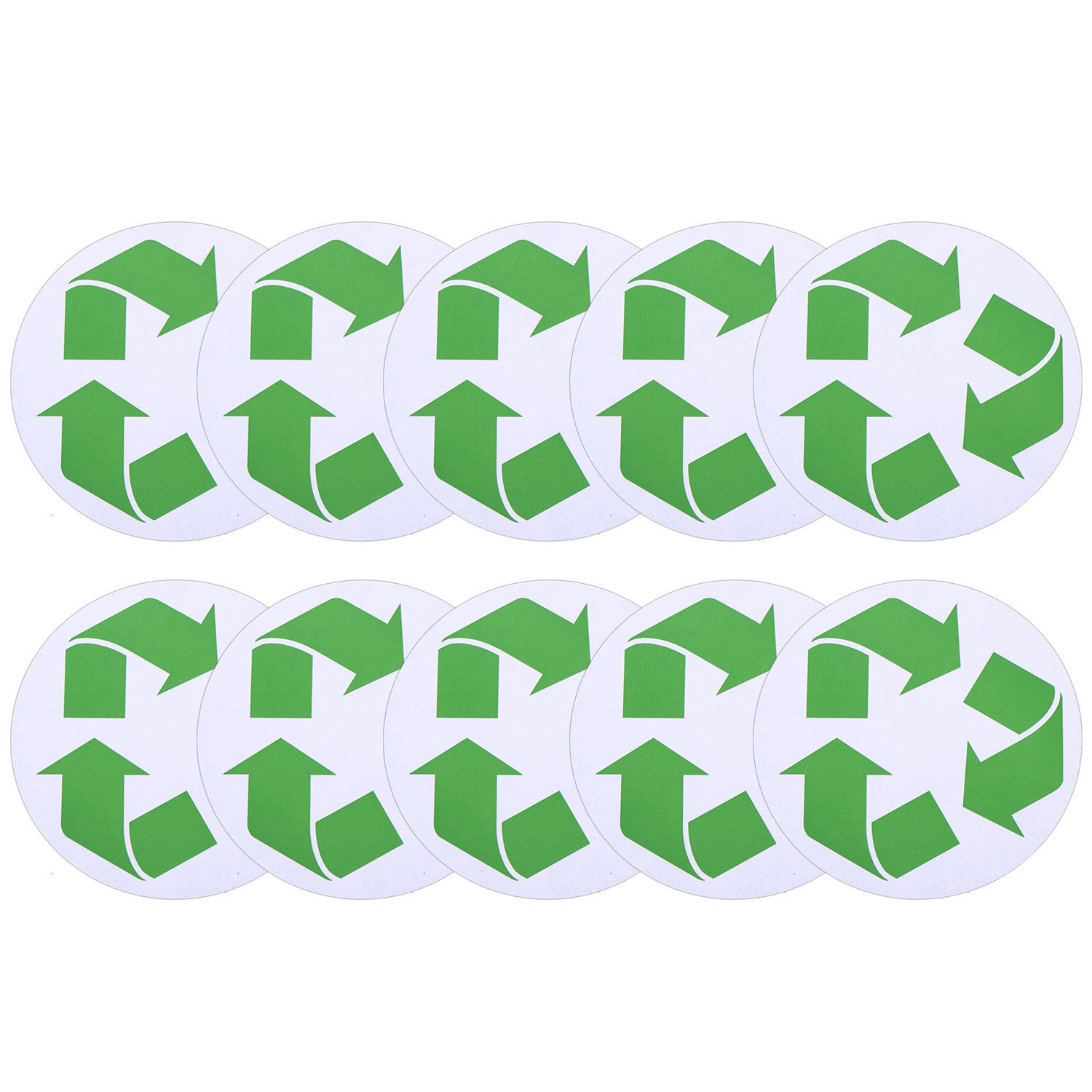 Buy TecUnite 10 Pack Recycle Symbol Sticker Self Adhesive Recycling
