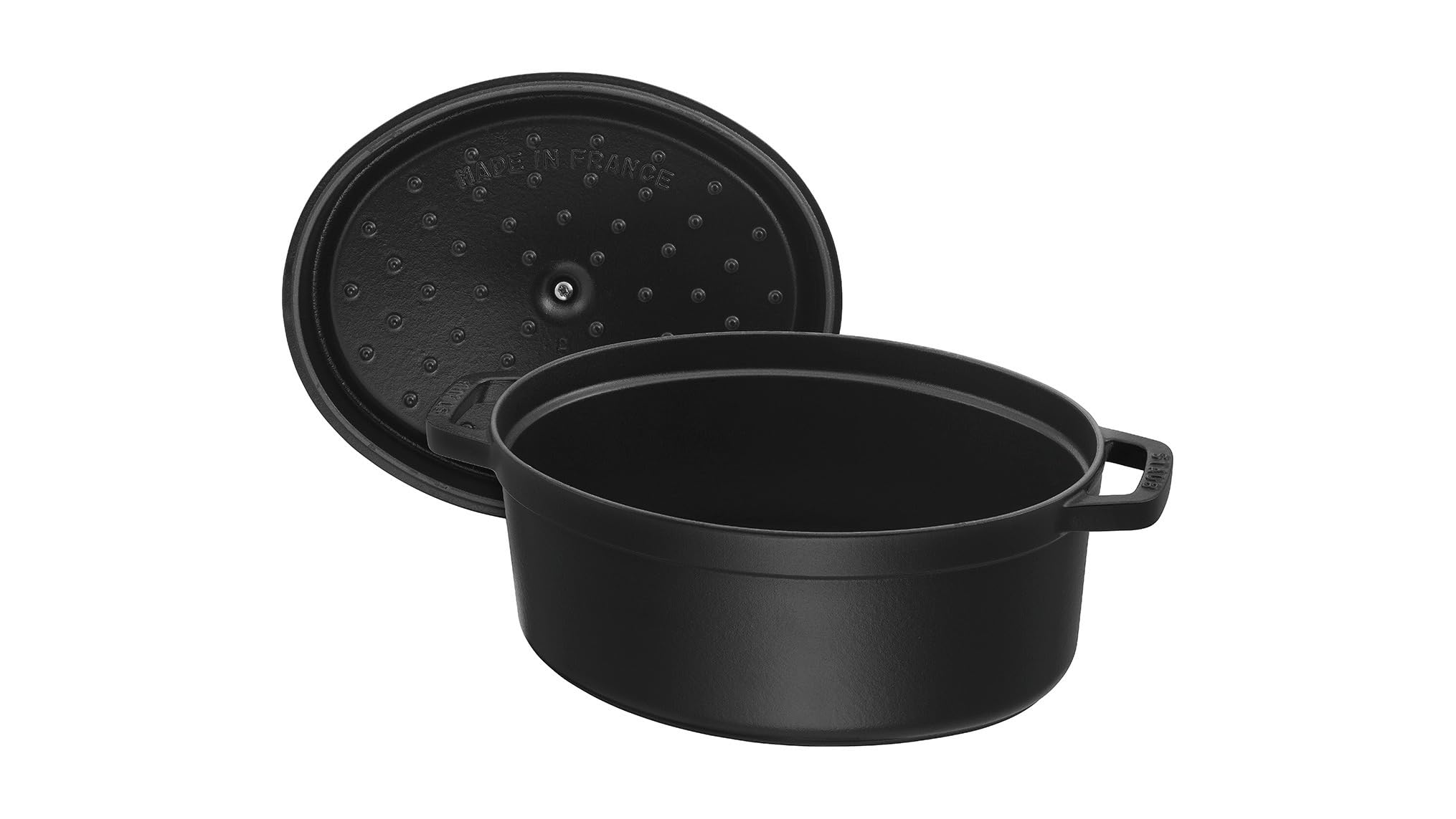 STAUB Cocotte, Gusseisen Bräter, Alle Herdarten inkl Induktion, Oval 37 cm, 8 L, Schwarz 3