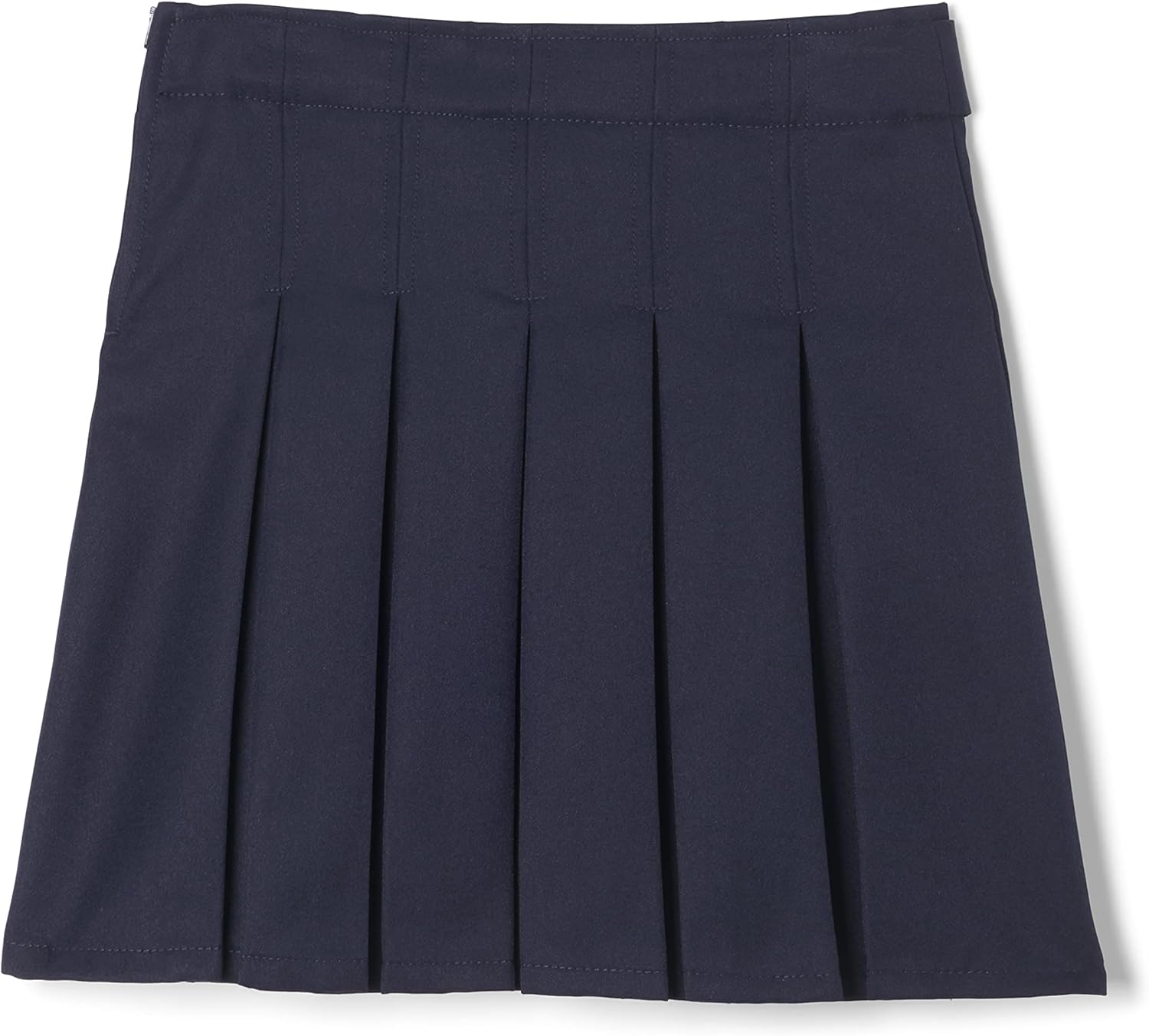 French Toast Girls' Pleated Scooter with Square Buckle Belt: Clothing