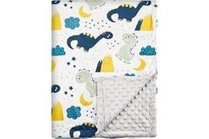 Soarwg Kids Baby Blankets Unisex Newborn, Dinosaur Baby Stuff, Super Soft Comfy Blankets, for Toddler Baby Nursery Bed Animal
