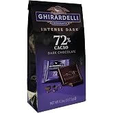 Ghirardelli Twilight Delight Intense Dark 72% Cacao Squares, 4.87 Oz, Pack of 2
