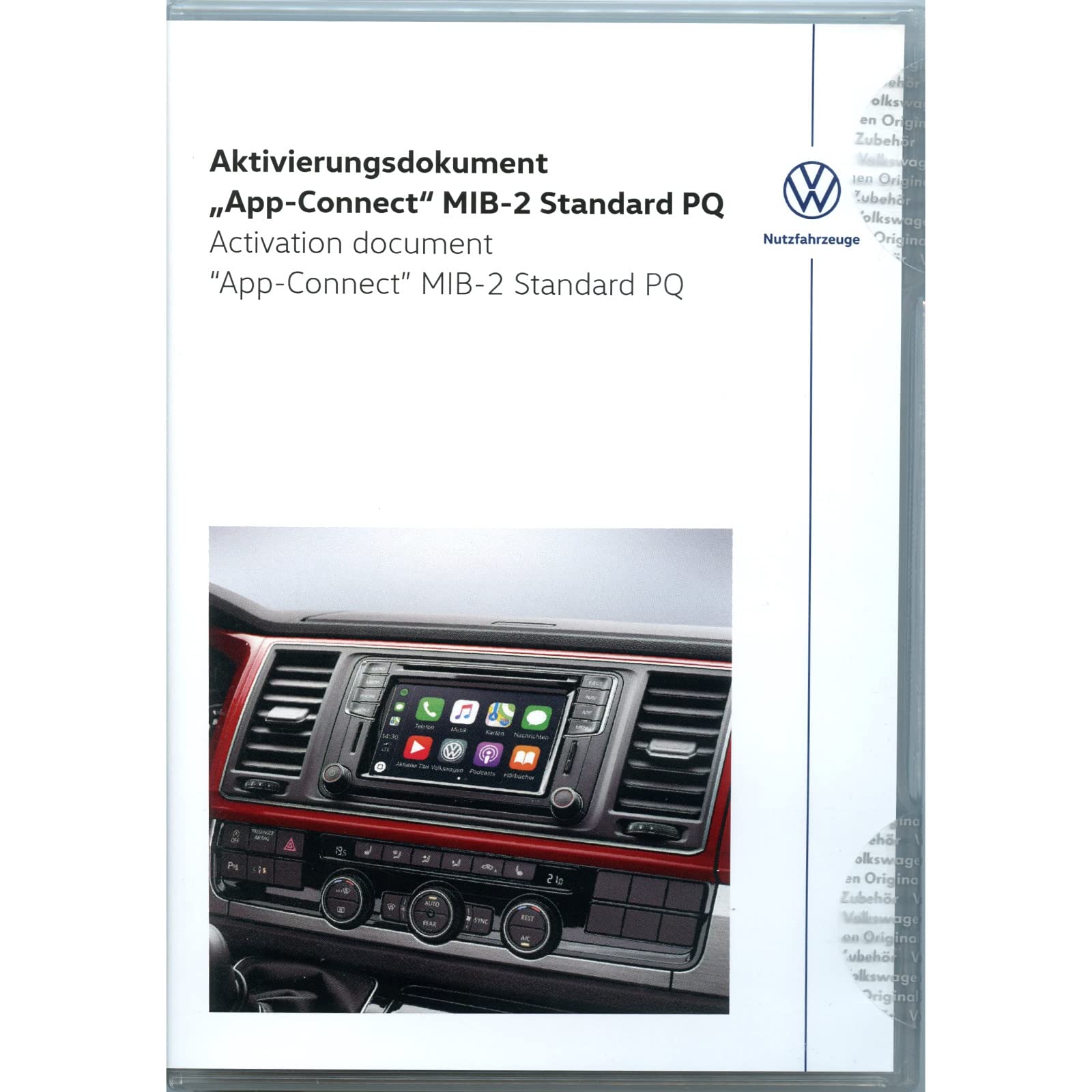 Volkswagen 7H0054830 Activation Document for AppConnect