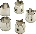 StarPack Vegetable Cutter Shapes Set (5 Piece) &ndash; Mini Cookie Cutters, Vegetable Shape Cutters for Kids with 101 Cooking Tips