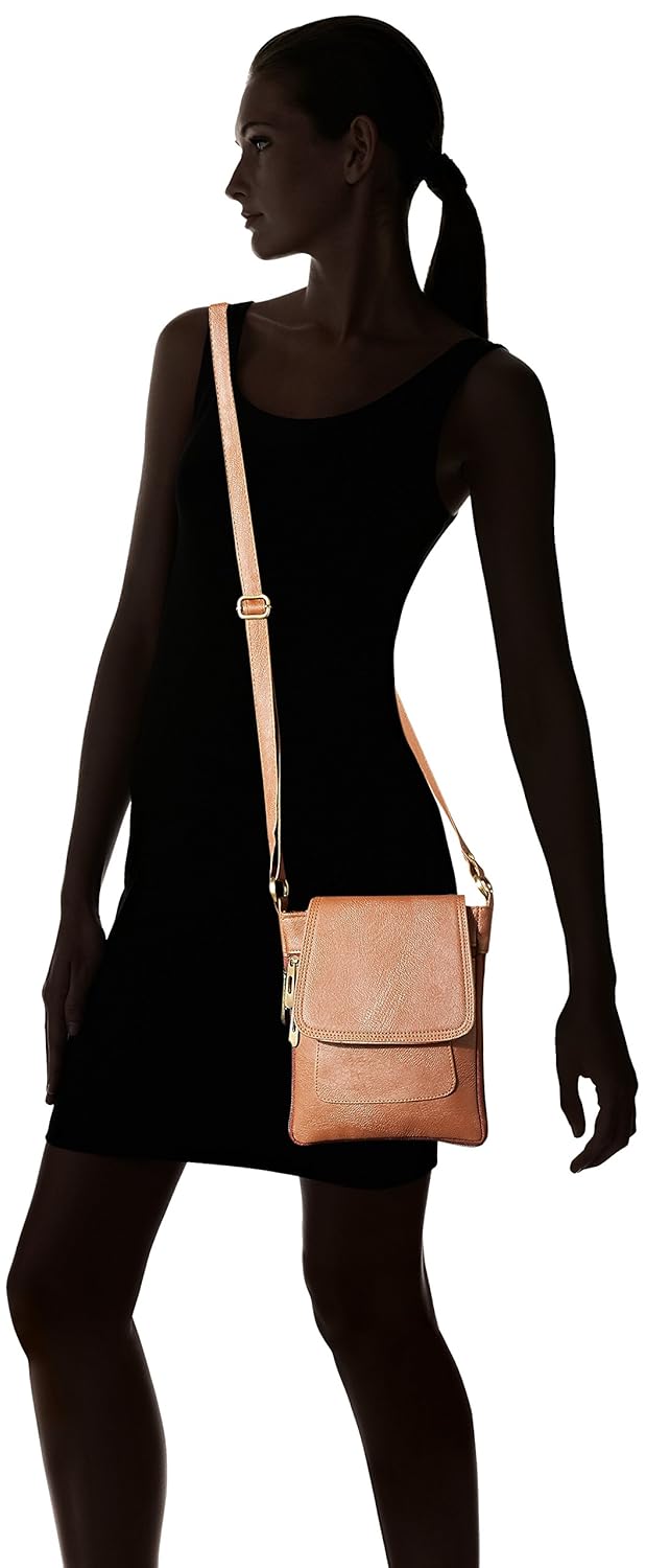 alessia74 women's sling bag (tan) (pbg249i - 13081)