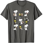 Peanuts - Snoopy Woodstock Easter Spring Pattern T-Shirt