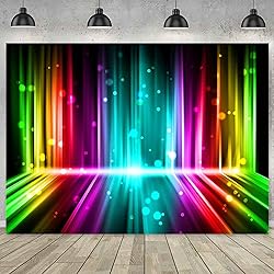 Sensfun Let's Glow Party Backdrop Music Disco Dance