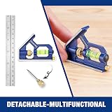 WORKPRO 6 Inch Carpentry Squares 150 mm Combination Square with Bubble Level view 6