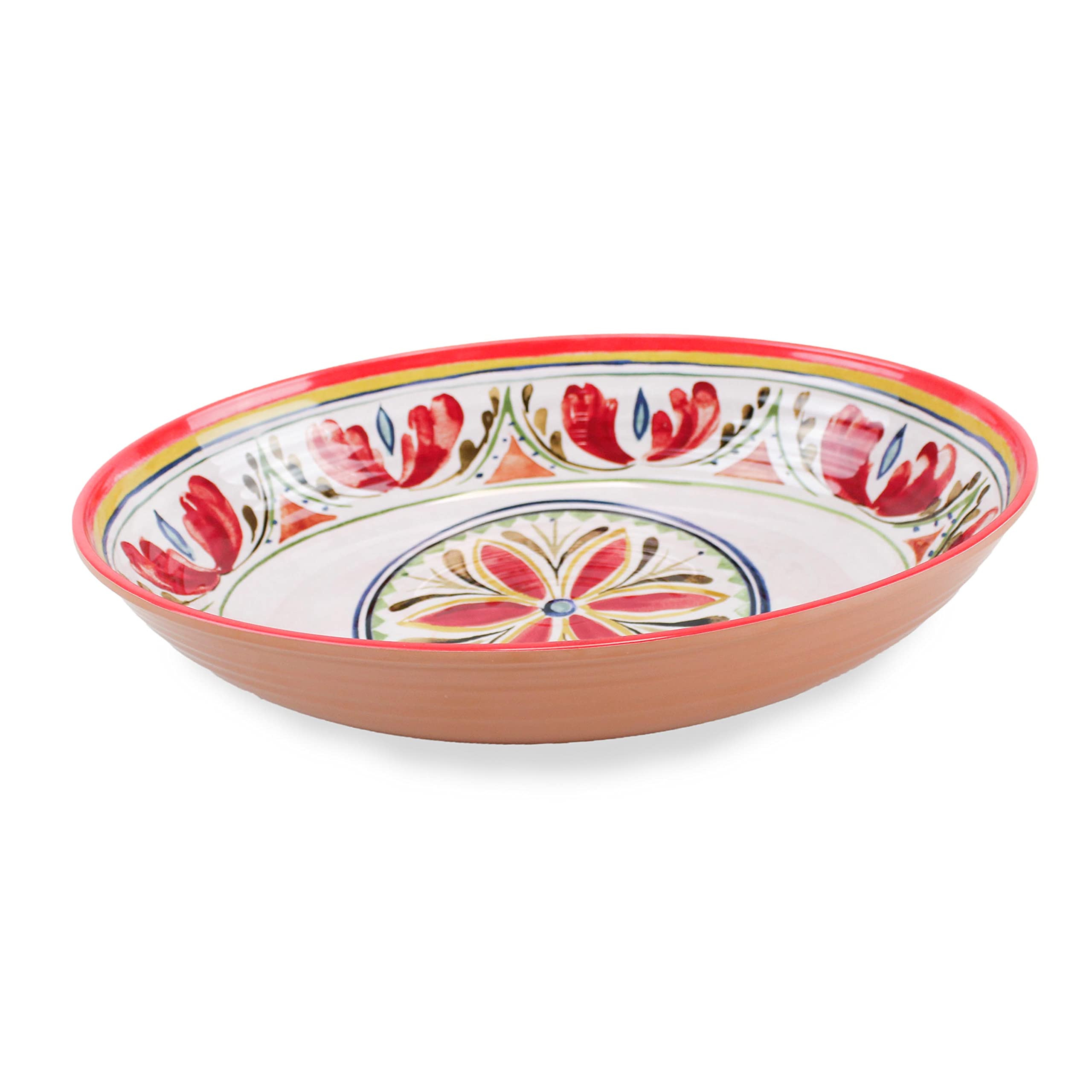 Purely Home Mediterranean - Outdoor/Camping/Picnic - Melamine/Plastic Oval Serving Bowl