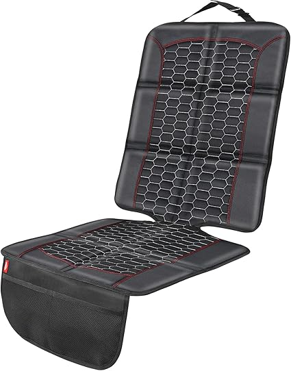 Amazon Oasser チャイルドシート 保護マット 車 シートカバー 座席保護 シートプロテクター 滑り止め 収納ポケット付き 防汚耐久 ブラック E8 チャイルドシート用マット シート ベビー マタニティ 通販