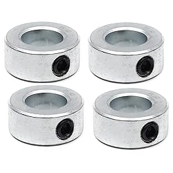 (4-Pack) 3/4” Bore Solid Steel Shaft Collars with