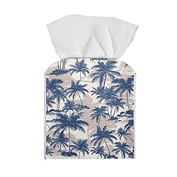 Talayituse Tropical Palm Tree Print Tissue Box