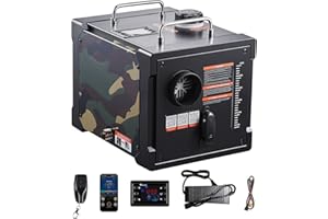 VEVOR Diesel Heater, 8KW, DC 12V/24V, All in One Portable Diesel Air Heater with Bluetooth APP Control, Remote Control and LC