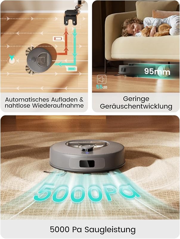 M330 Plus Staubsaugroboter mit Wischfunktion