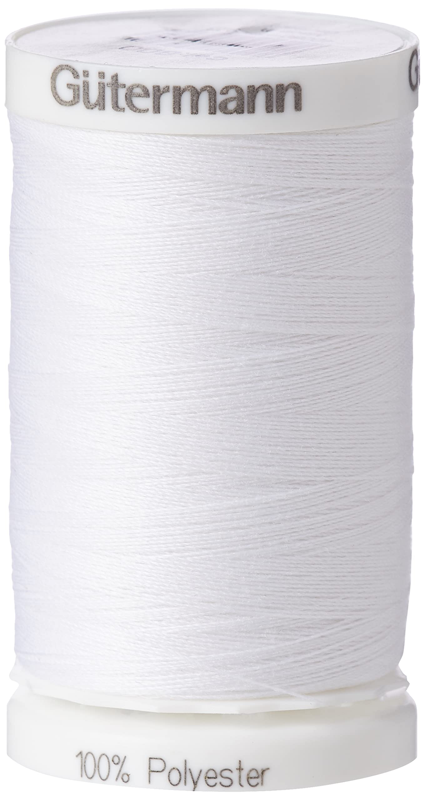 Gutermann White 500mtr/547yd Sew-All Polyester Thread, 5.5x3.5x3.5 cm