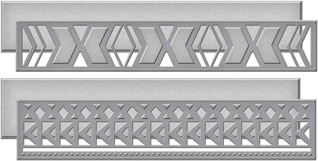 Spellbinders Shapeabilities Tribal Borders Die, Brown, 19.6 x 12.4 x 0.2 cm