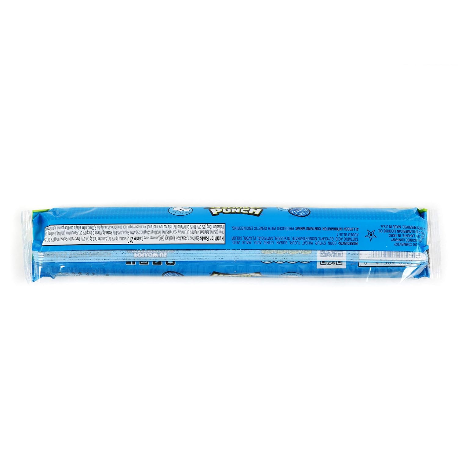 Sour Punch Straws, Sweet & Sour Blue Raspberry Flavored Soft, Chewy Candy, 2oz Tray (24 Pack) : Candy : Grocery & Gourmet Food