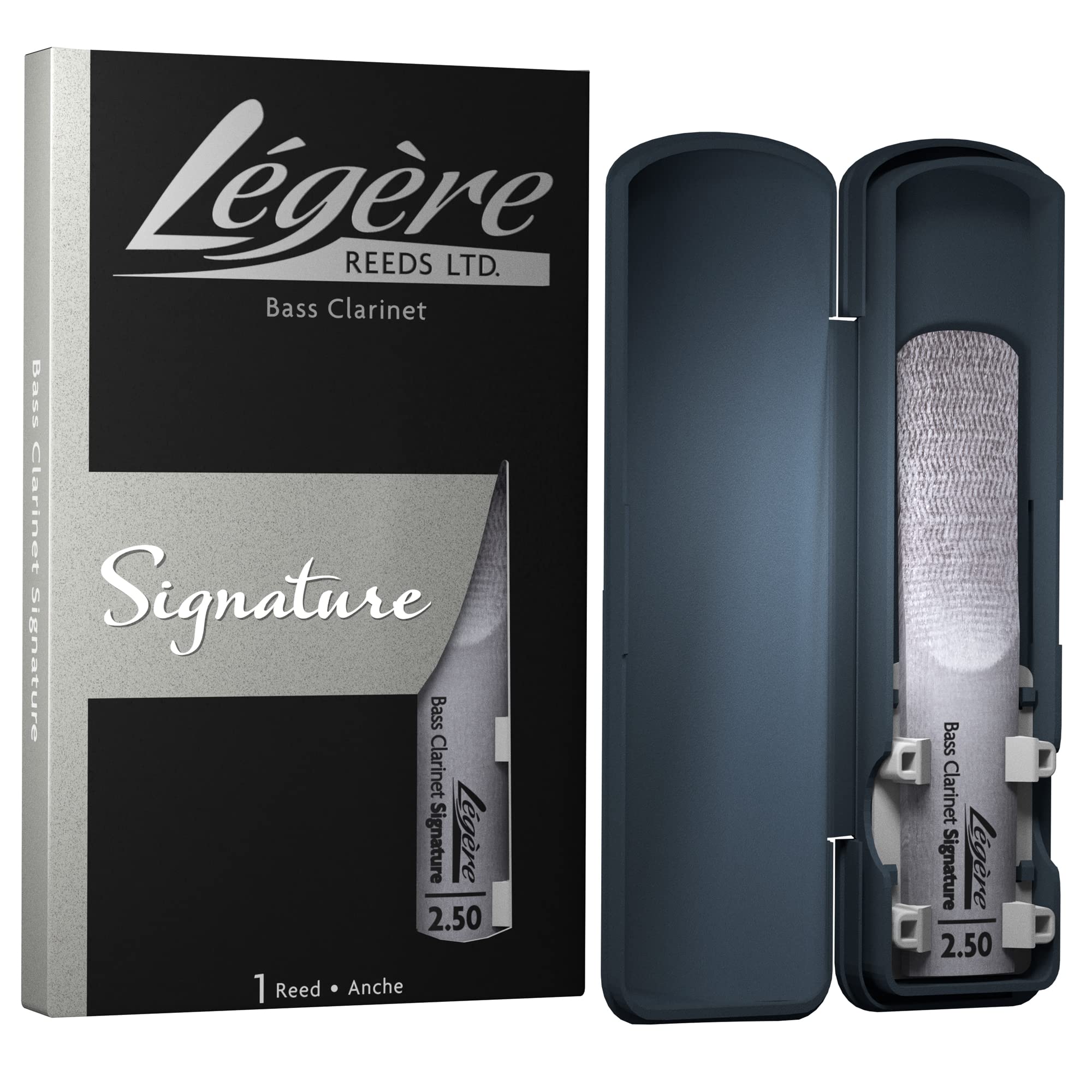 Légère Reeds - Bass Clarinet Reed, Signature, Strength 2.50 (BCS2.50) - Premium Synthetic Woodwind Reed
