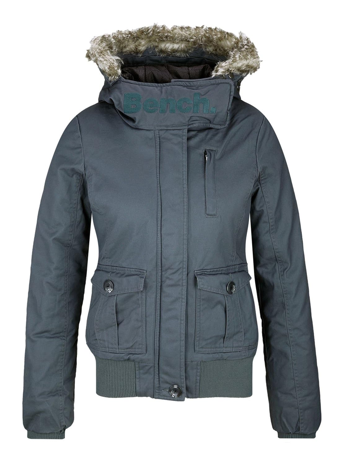 Bench Damen Jacke grau (dark slate) Large Amazon.de Bekleidung