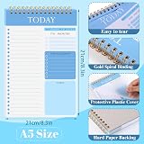 Thboxes 2 Pack To Do List Notebook A5 Undated Spiral 52 Sheets 104 Pages Pink view 2