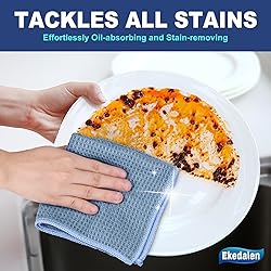 Ekedalen Waffle Weave Microfiber Cleaning Cloth for