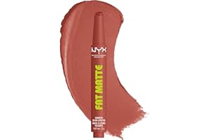 NYX PROFESSIONAL MAKEUP Fat Matte Lipstick, Pigmented, Smoothing, & Non-Drying Lip Crayon, Long Lasting Lip Makeup, Vegan & C