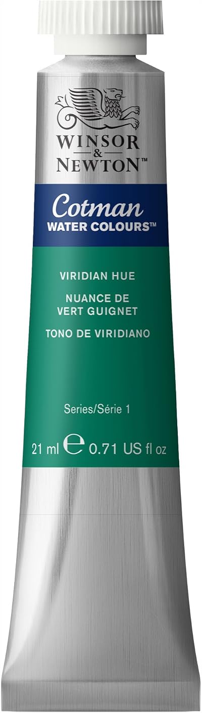 Winsor & Newton Cotman Viridian Hue 21ml Water Colour Tube