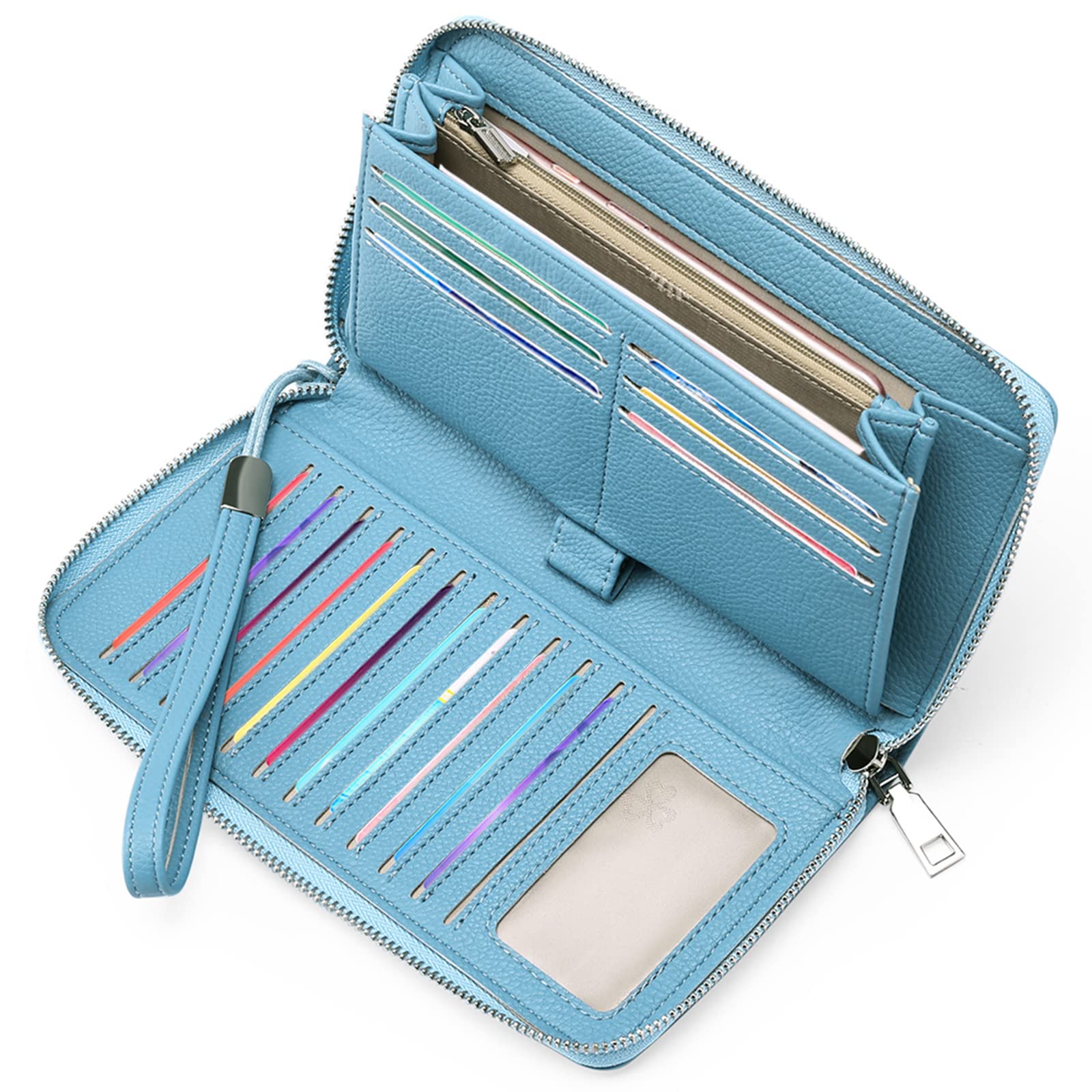 GAEKEAO Leather Purses for Women, Large Capacity Ladies Purse, RFID Purses for Women with Multiple Card Slots and Roomy Compartment