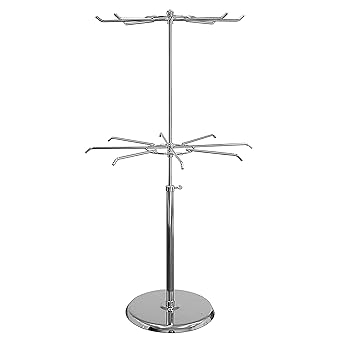 Amazon Com Amko Spct2 2 Tier Revolving Countertop Display