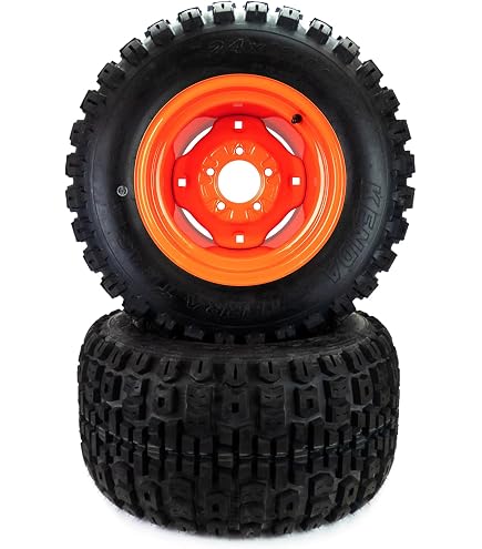 Amazon.com: (2) Turf Tire Assemblies 26x12.00-12 Fits Kubota BX
