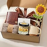 Get Well Soon Gifts for Women,Sending Sunshine Sunflower Gift with Affirmation Cards, Mental Health, After Surgery Self Care Package, Thinking of You Gift Baskets for Mom Best Friend Her Wife Sister