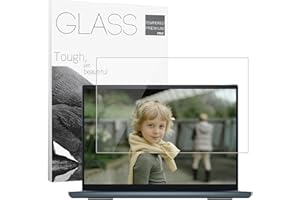 YONGMAI 15.6 inch Laptop Screen Protector Tempered Glass Compatible with HP/Dell/Acer/ASUS/Samsung/Lenovo/Toshiba Laptops, 15.6" 16:9 Aspect Ratio Screen Bubble Free Anti Scratch Ultra Clear Anti Fingerprint