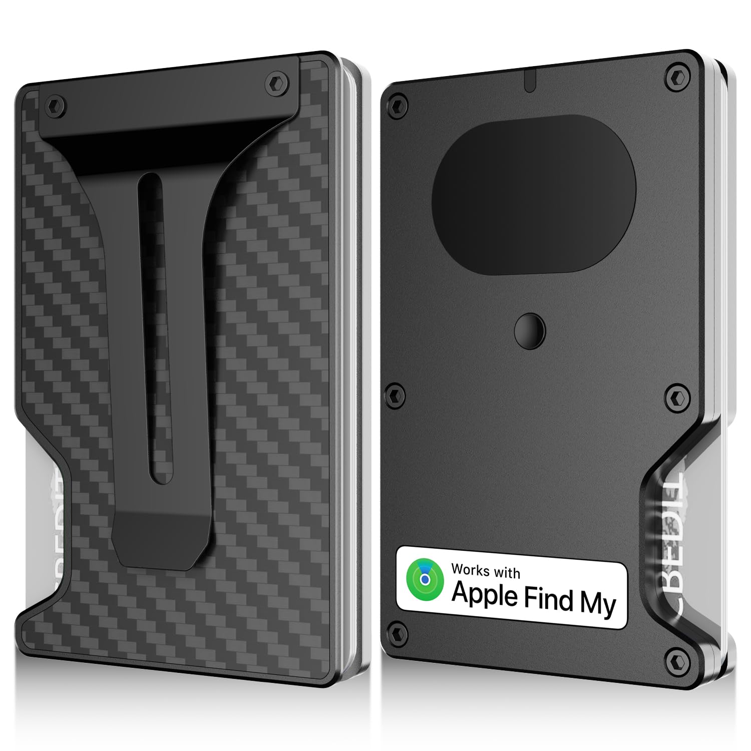 Photo 1 of ?Anti-theft Tracking Wallet? Smart Wallet with Location Tracking, Air Wallet Build in Airtag Chip Compatible with Apple Find My iOS Only, RFID-Blocking Card Holder with Money Clip (Carbon Fiber)