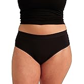 saalt EveryWear Cotton Brief Period Underwear - Heavy Absorbency - Comfortable, Thin, and Keeps You Dry from All Leaks