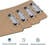 ZCZN A4 Hardboard Clipboard with Low Profile Clip and Retractable Hole view 5
