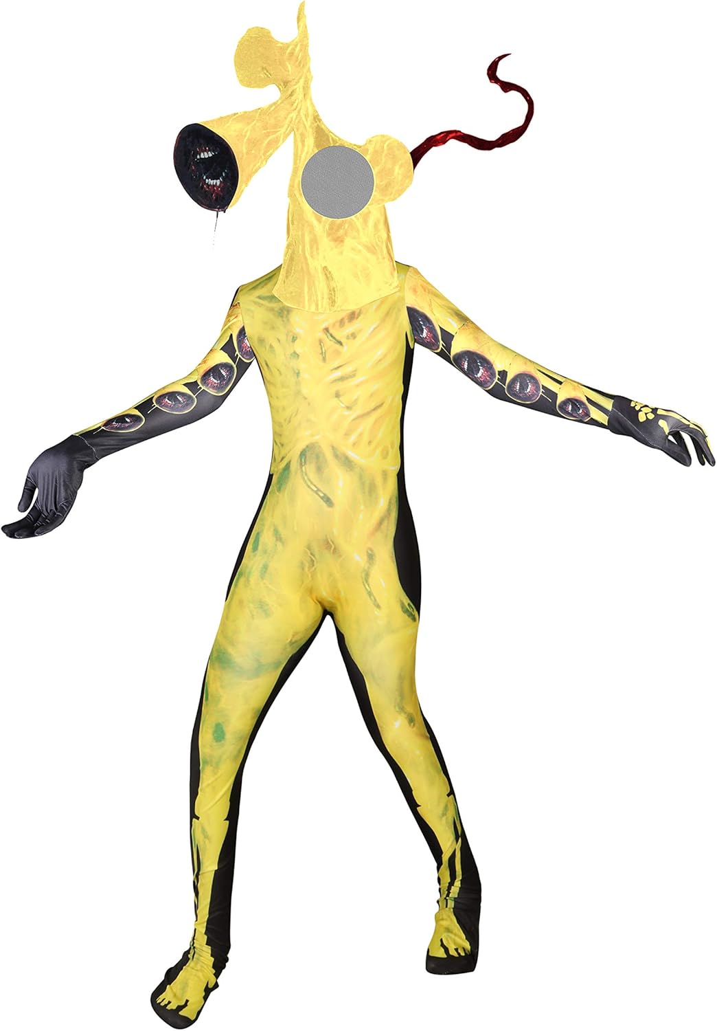 Costume Scary Game Kids Roleplay Evil Creepy SCP Halloween Hooded Jumpsuit for boy/Girl: Clothing