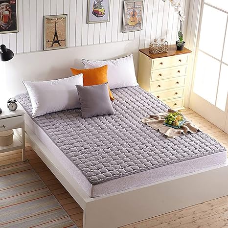 Amazon 洗練されたミニマリスト畳のマットレス快適で ソリッドカラーマットレスシングルダブルキングサイズ Gray 90 0cm 折りたたみ マットレス オンライン通販