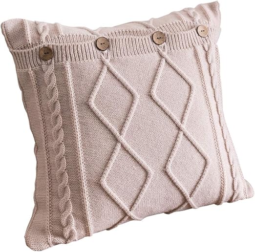 Amazon Com Jeannelife Winter Sweater Pillow Covers 18x18 Inch