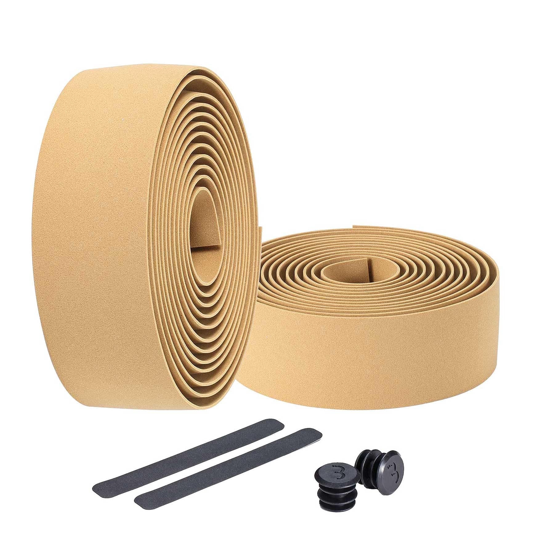 BBB Cycling Bike Handlebar Tape Road Bike, Foam Grip Bike Tape, Includes Handlebar Plugs, Race Ribbon BHT-01, Golden Brown, 200 x 3 cm