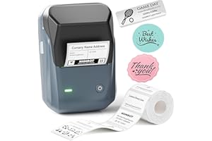 NIIMBOT B1 Label Maker Machine with Tape, Thermal Label Printer Easy to Use for Office, Home, Business, 2 Inch Label Maker with Labels(2'' x1.18'')