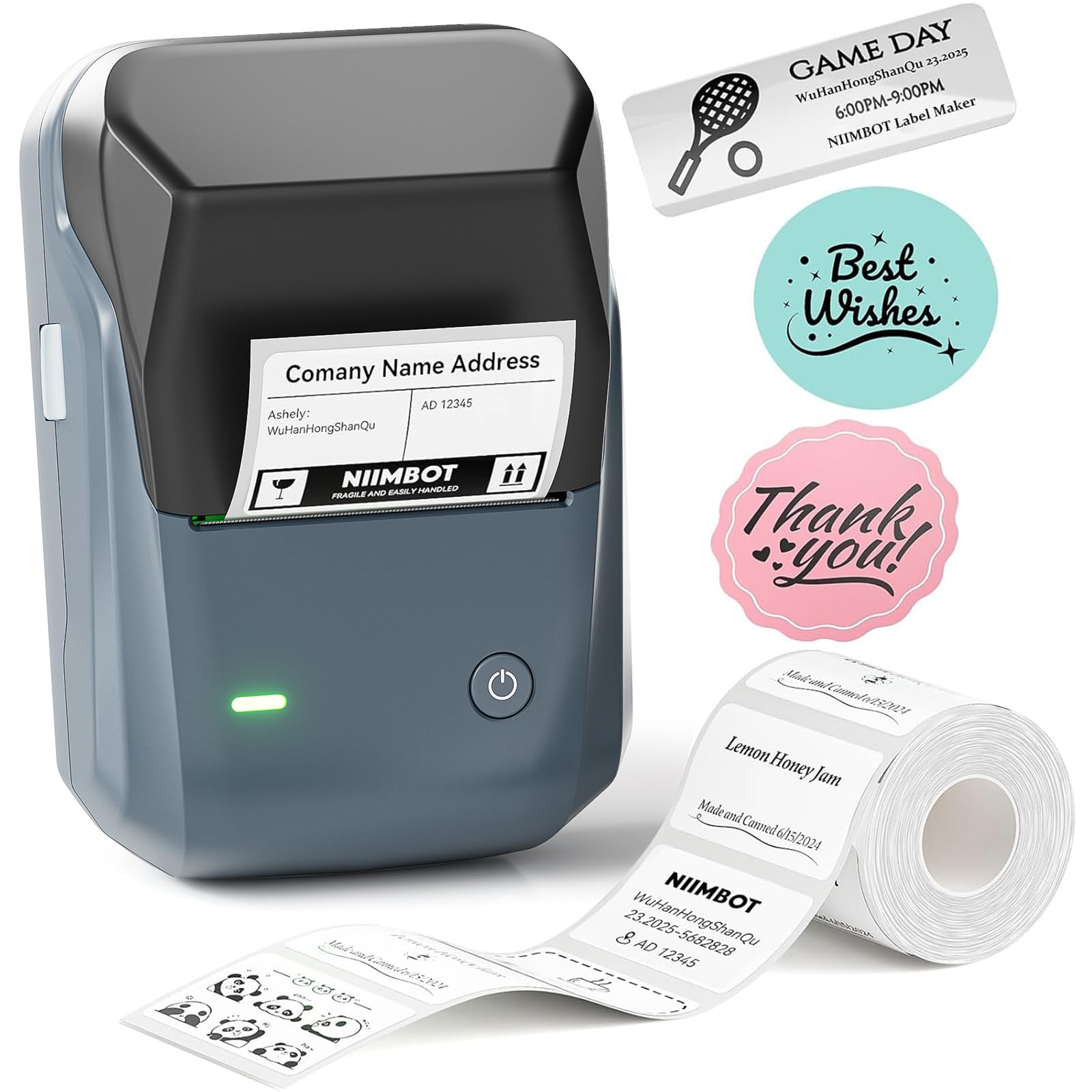 NIIMBOT B1 Label Maker, 2Inch Bluetooth Label Printer for Home, Blue