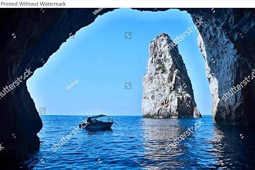 Amazon Com Kwikmedia Greece Island Paxos View Of The Ortholithos Posters Prints
