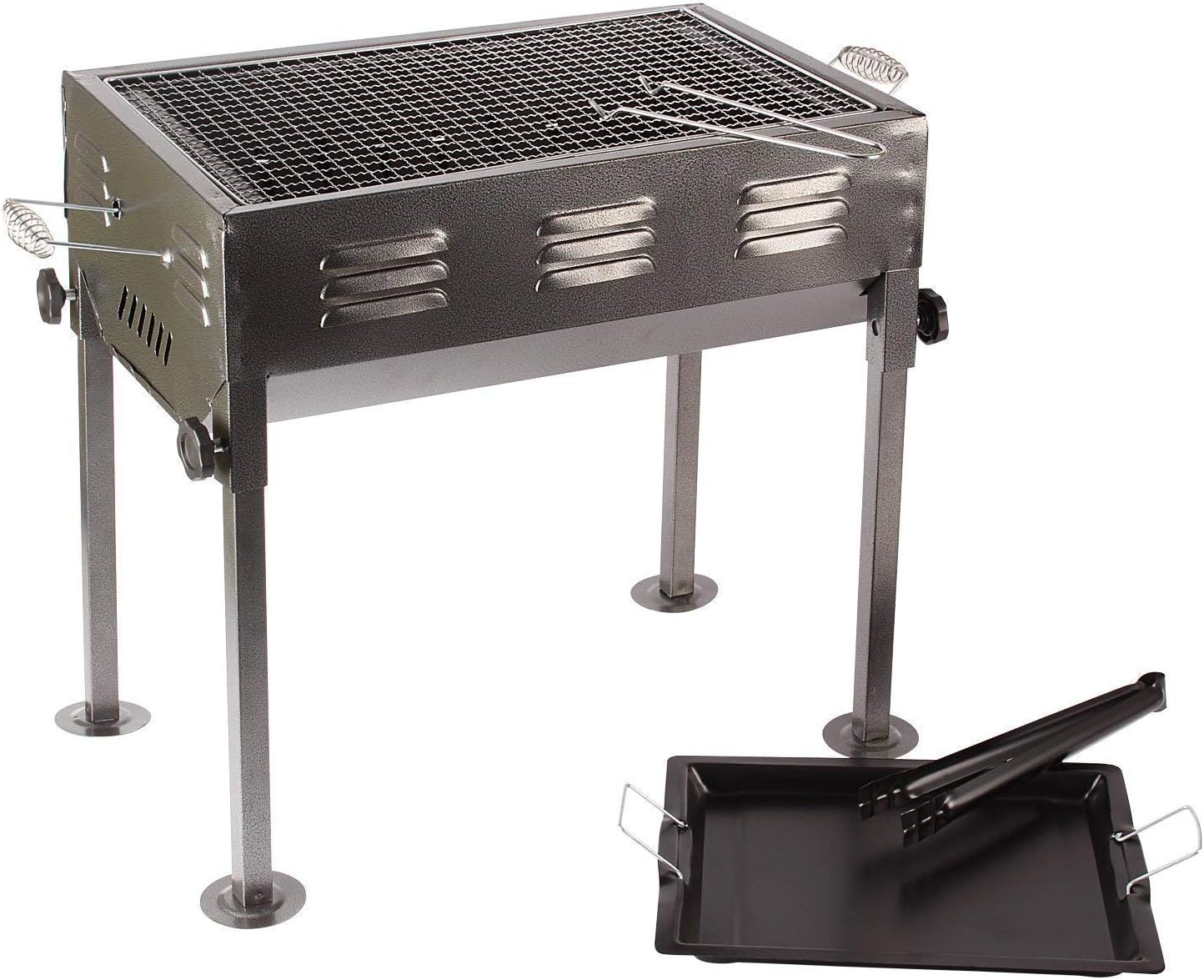 Alfa Mart Portable Briefcase Style Folding Barbecue Grill Toaster Barbeque (1 Pc)